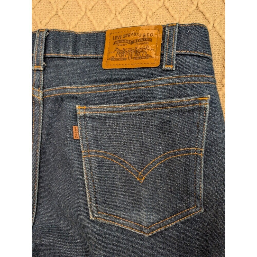 Vintage Levis 547 Bronze Tab Men’s Jeans 36x29 Dark Indigo Blue Wash 40547-2317 - Picture 13 of 16